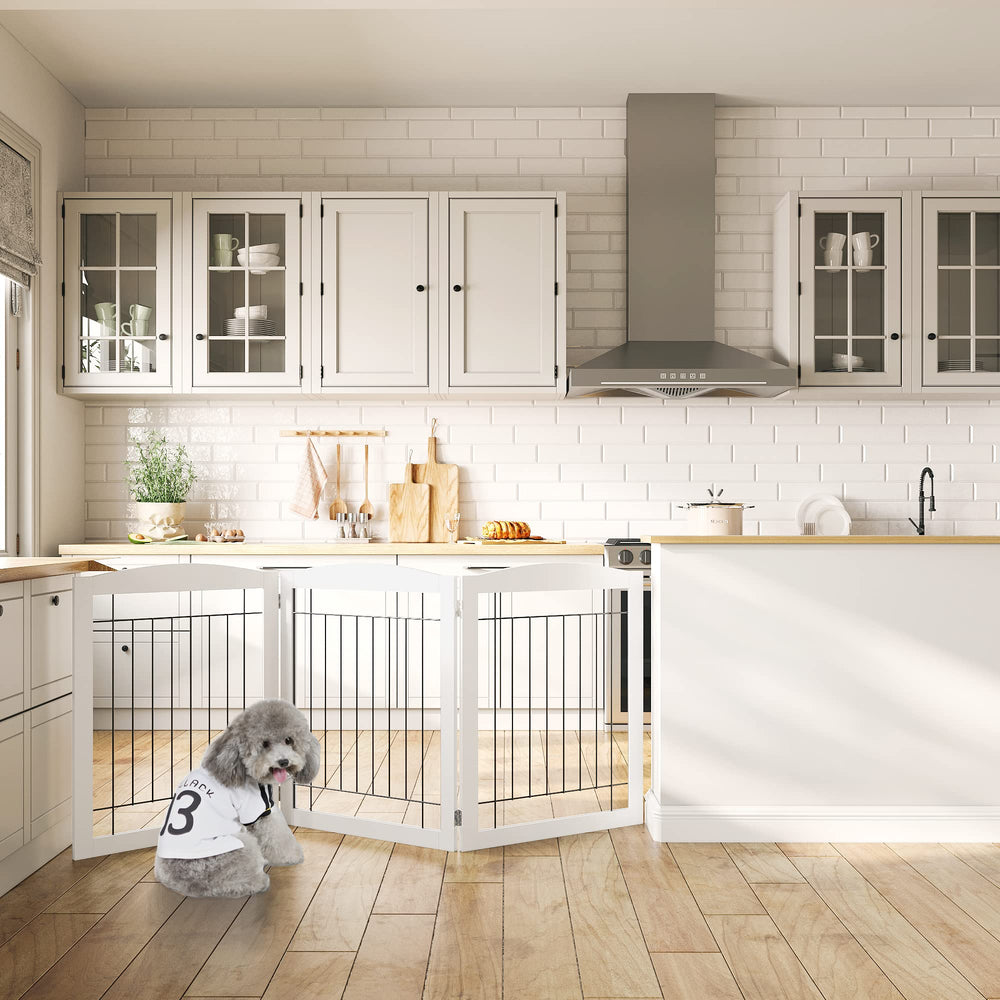 Panneaux pliants et cadre bois PAWLAND, rangement compact et pratique