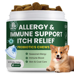 Pawlooza Probiotiques chien: friandises équilibre levures pour un intestin sain.