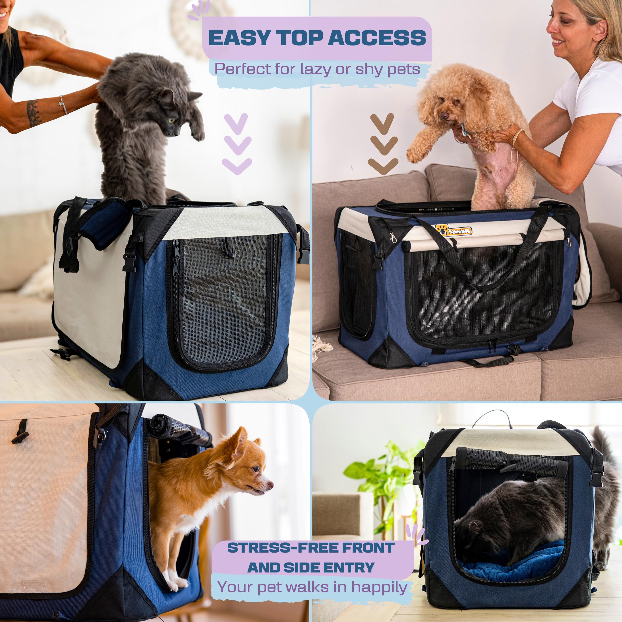 PAWMANIA design pliable pour rangement rapide.