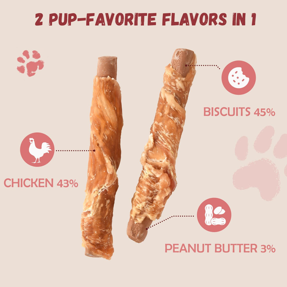 Pawmate biscuit dentaire poulet: texture agréable et usage quotidien.