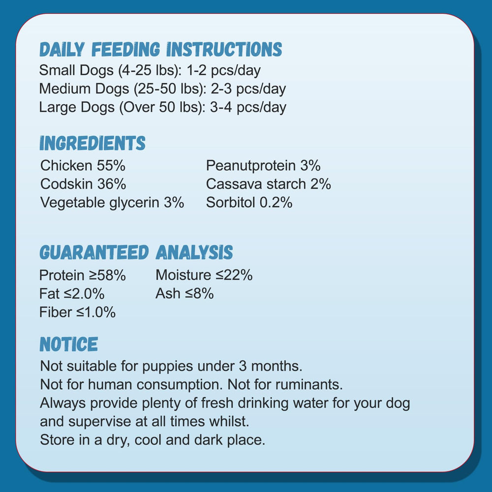 Pawmate longue mastication chien morsure durable pour dentition.