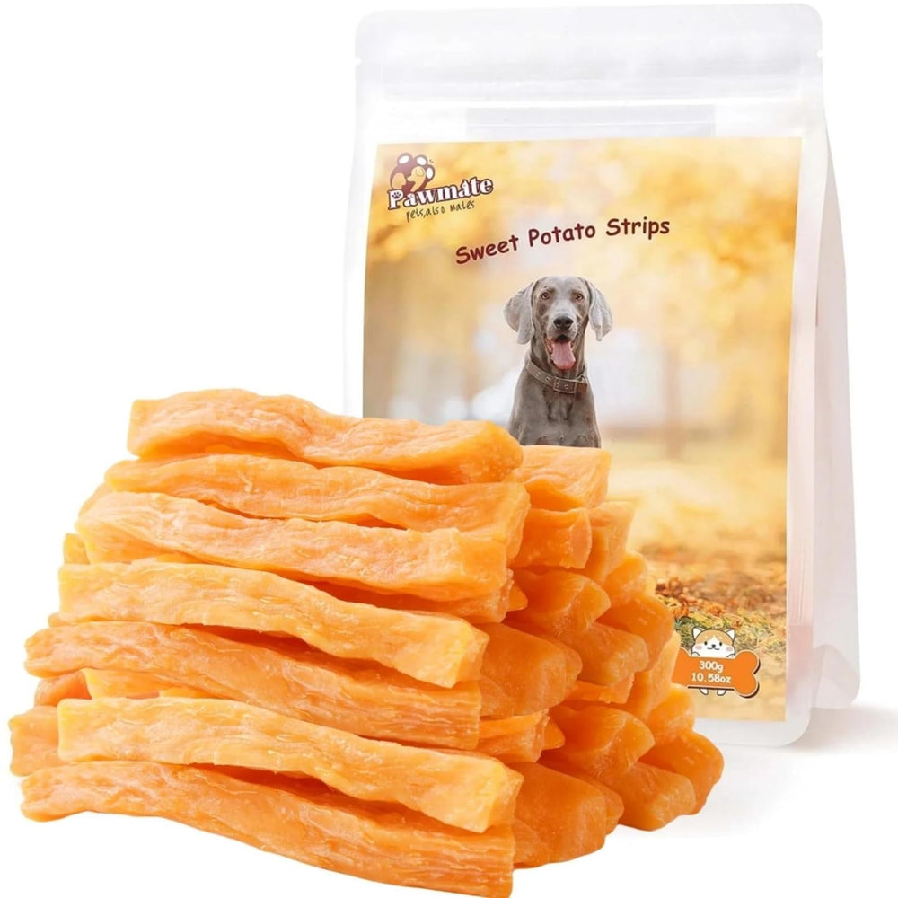 Pawmate emballage croquettes patate douce, pratique pour l'entraînement.