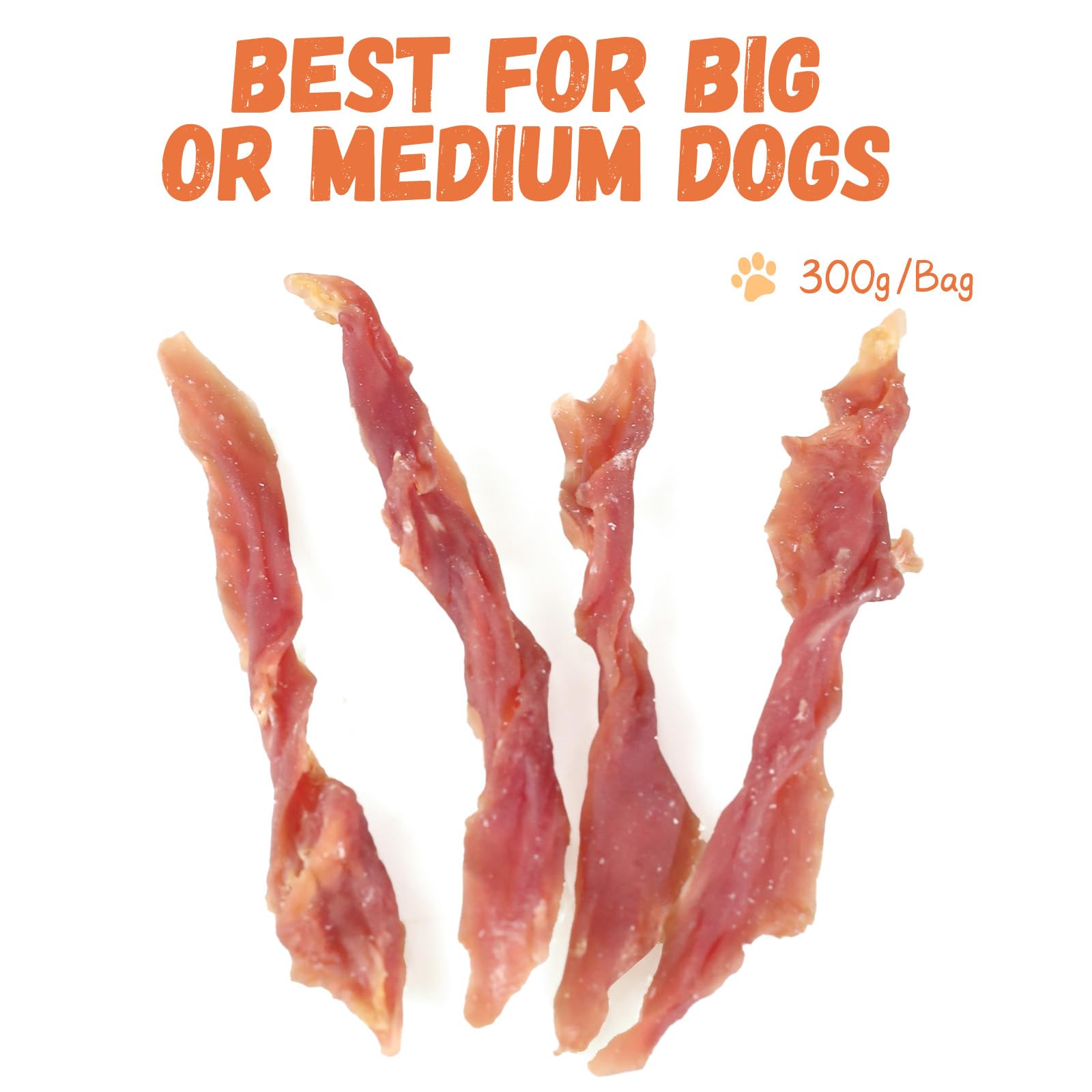 Pawmate jerky canard – aide potentielle à la réduction de la plaque dentaire.