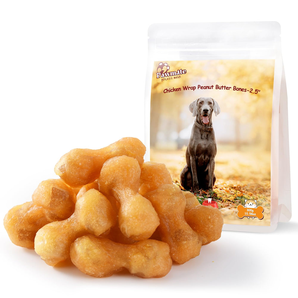 Pawmate: os enrobé poulet et beurre de cacahuète, idéal pour l’entraînement.