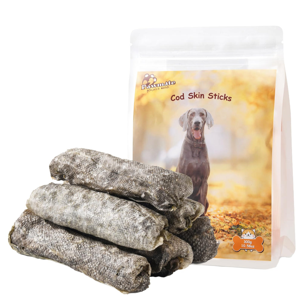 Pawmate – Rouleaux peau de cod, récompense naturelle lors de l'entraînement.