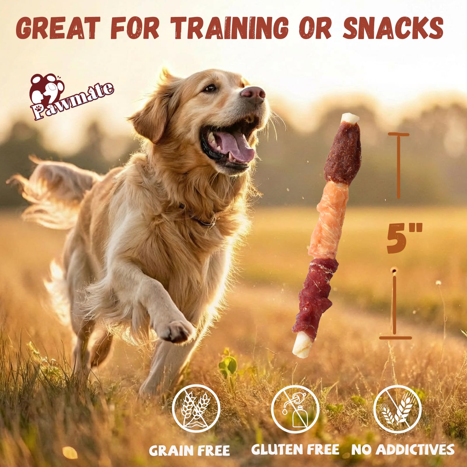 Sans céréales, PawMate offre une nutrition naturelle adaptée aux chiens actifs.
