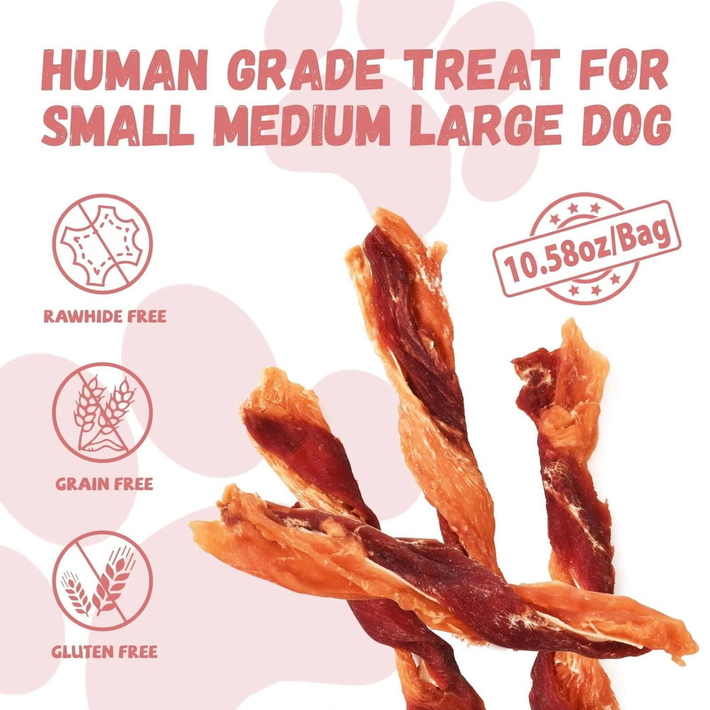 Sans rawhide et sans céréales, snack adapté à l’estomac sensible.