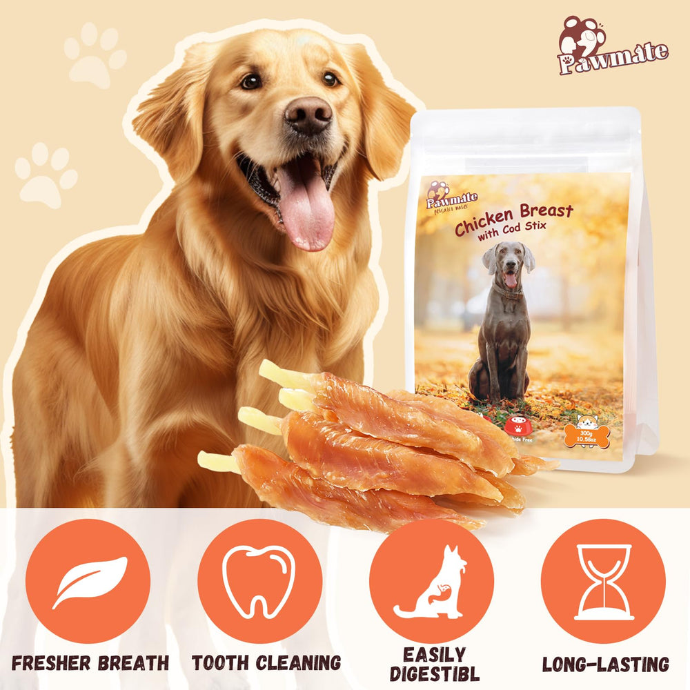 Pawmate sante-dentaire: bâtonnets pour l'hygiène buccale et haleine fraîche.
