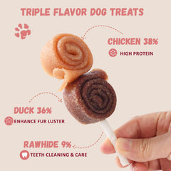 Pawmate sucette d'entraînement en forme de lollipop, récompense efficace.