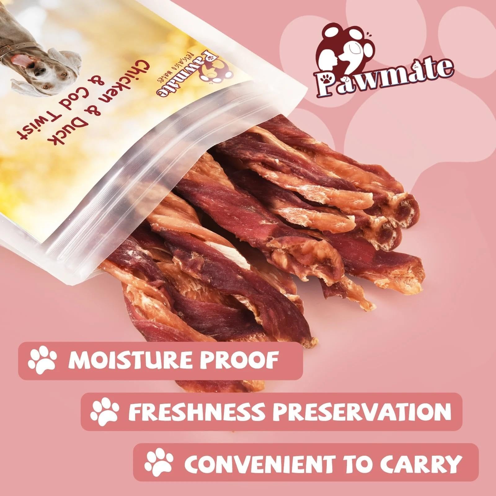 Texture jerky ferme qui satisfait les envies de mastication.