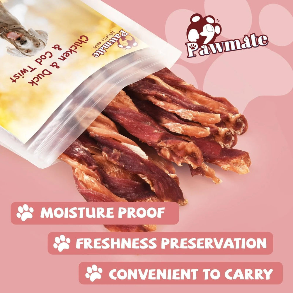 Texture jerky ferme qui satisfait les envies de mastication.