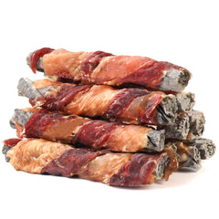 Friandises triple saveur Pawmate cabillaud poulet canard pour la mastication et le plaisir.