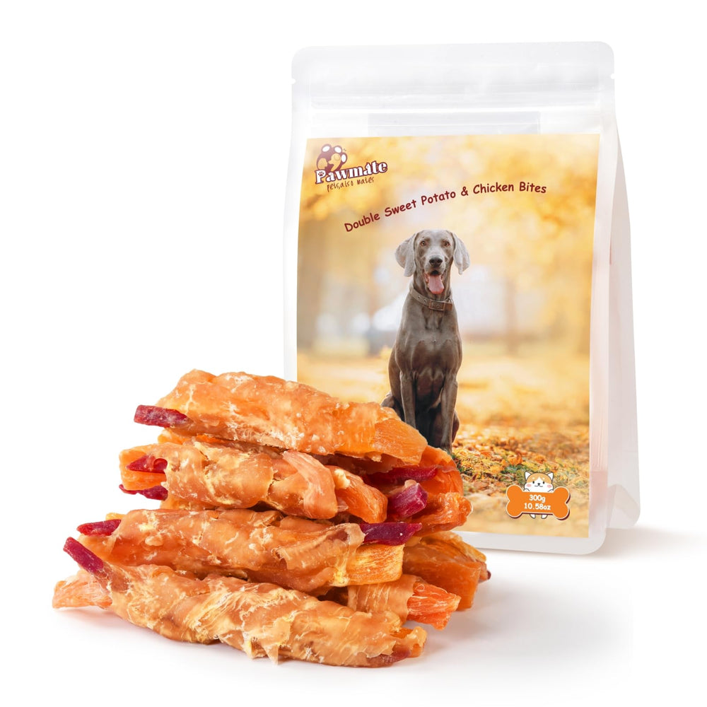 Pawmate Wraps patates douces poulet : récompense savoureuse et riche en protéines