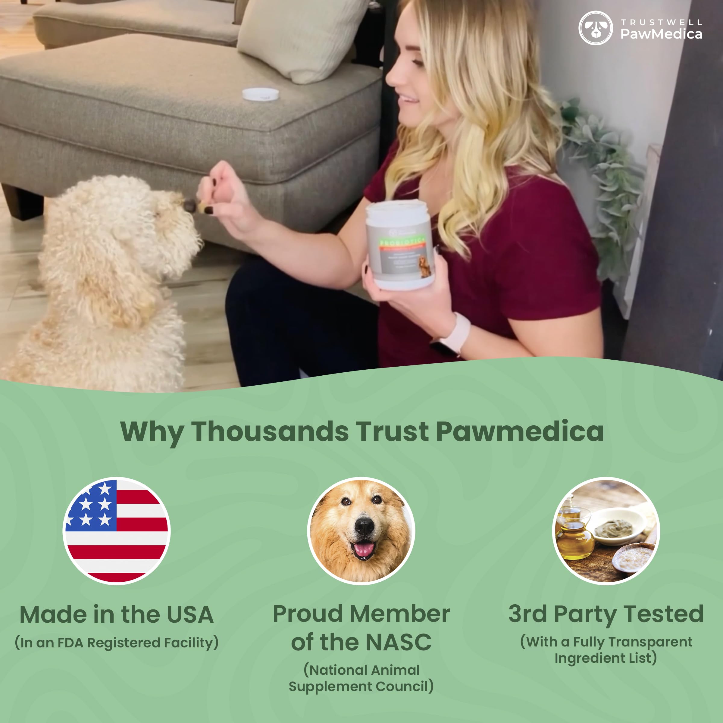 PawMedica goût apprécié par les chiens, meilleure acceptation.