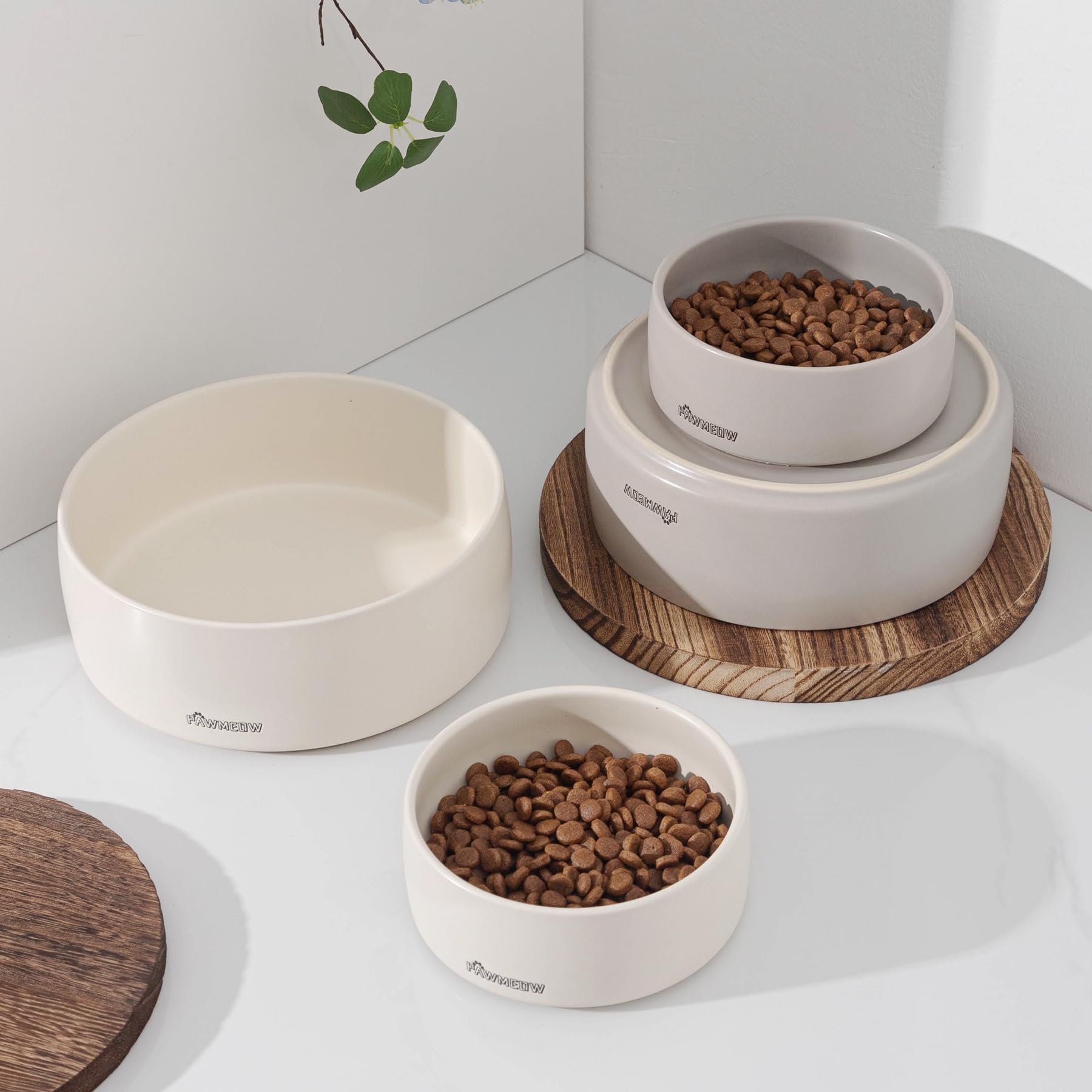 PawMeow bol design moderne gris, s'intègre à votre cuisine
