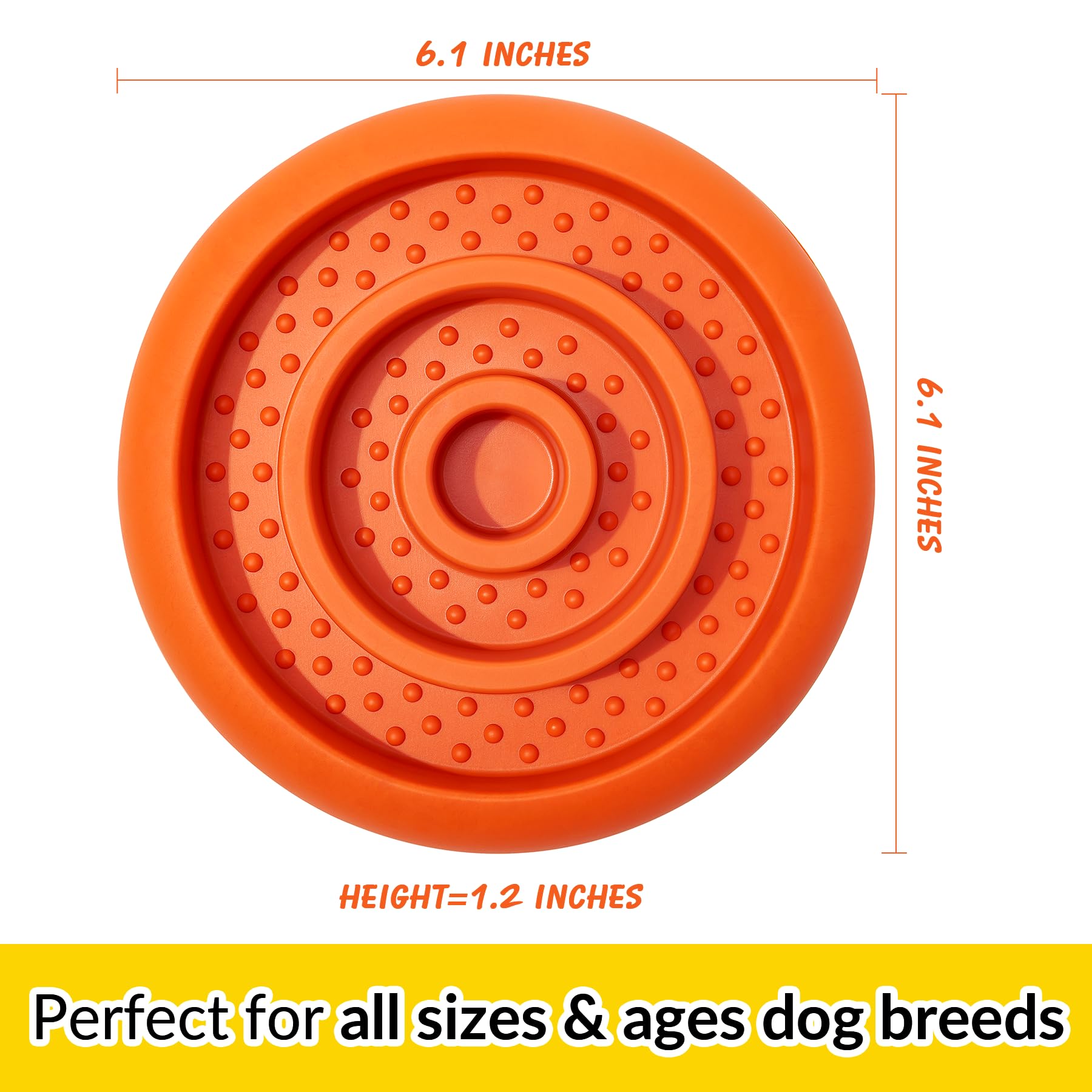 Pawnana nettoyage-facile-lave-vaisselle-chien-orange, hygiénique et sans effort.