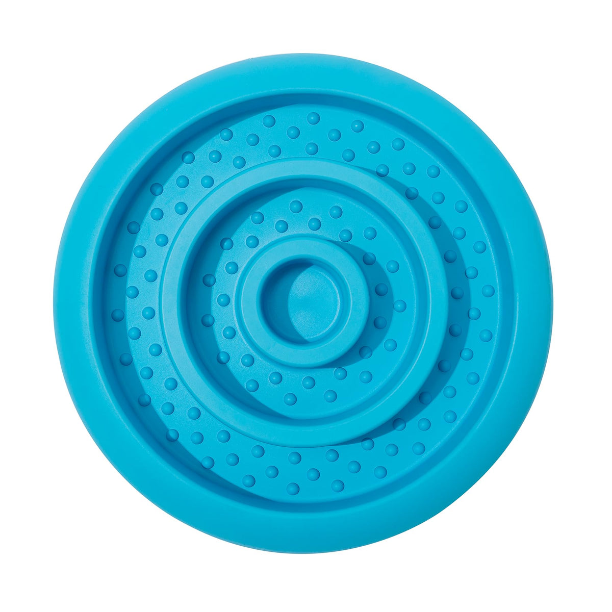 Tapis de léchage Pawnana bleu vu de face pour stimuler l activité mentale du chien