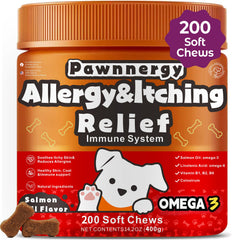 Friandises molles Pawnnergy au saumon pour chiens, potentiels bienfaits sur démangeaisons