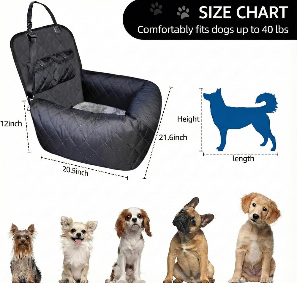 Pawperly compatibilité sièges avant et arrière pour flexibilité