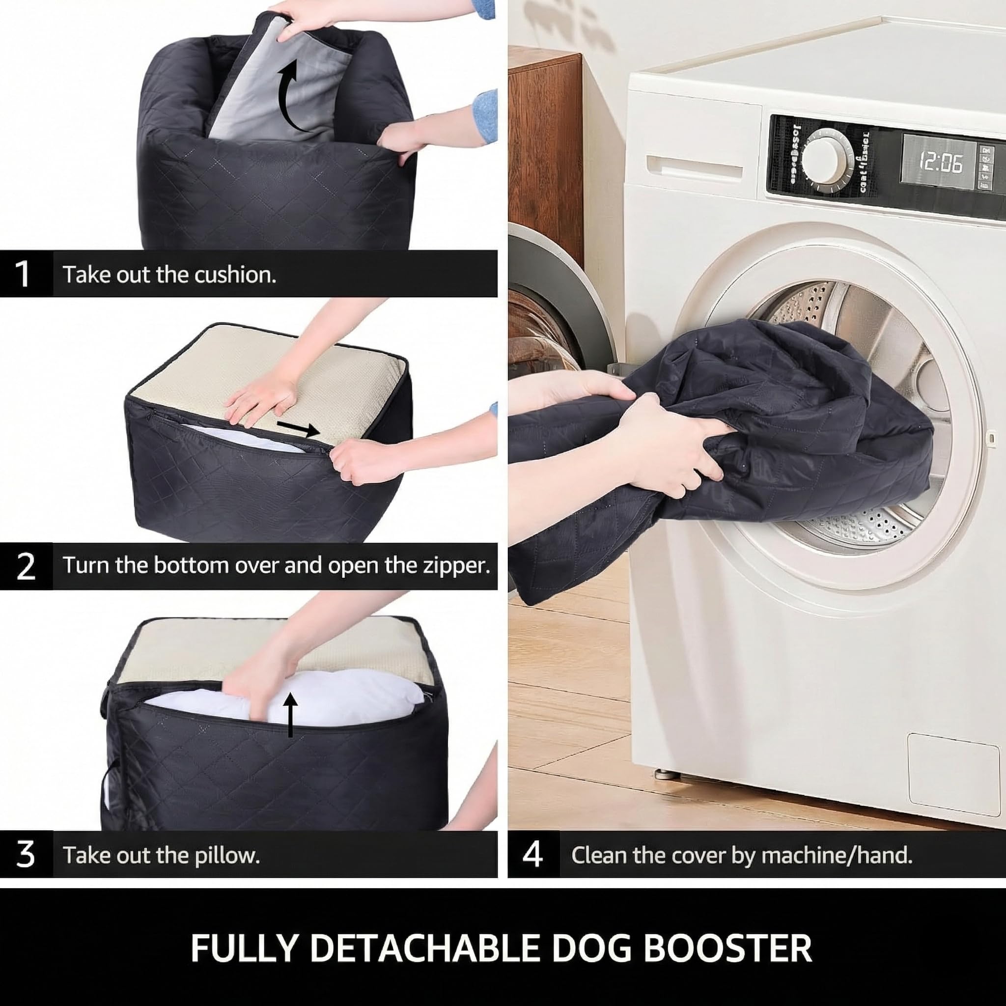Pawperly matériel 600D durable et résistant aux déversements