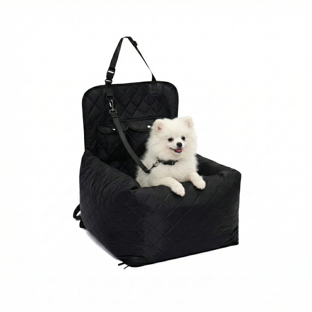 Pawperly siège-auto chien jusqu à 40 lb, vue produit et sécurité