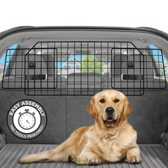 Pawple barrière pour voiture, maille métallique robuste protégeant le chien en déplacement