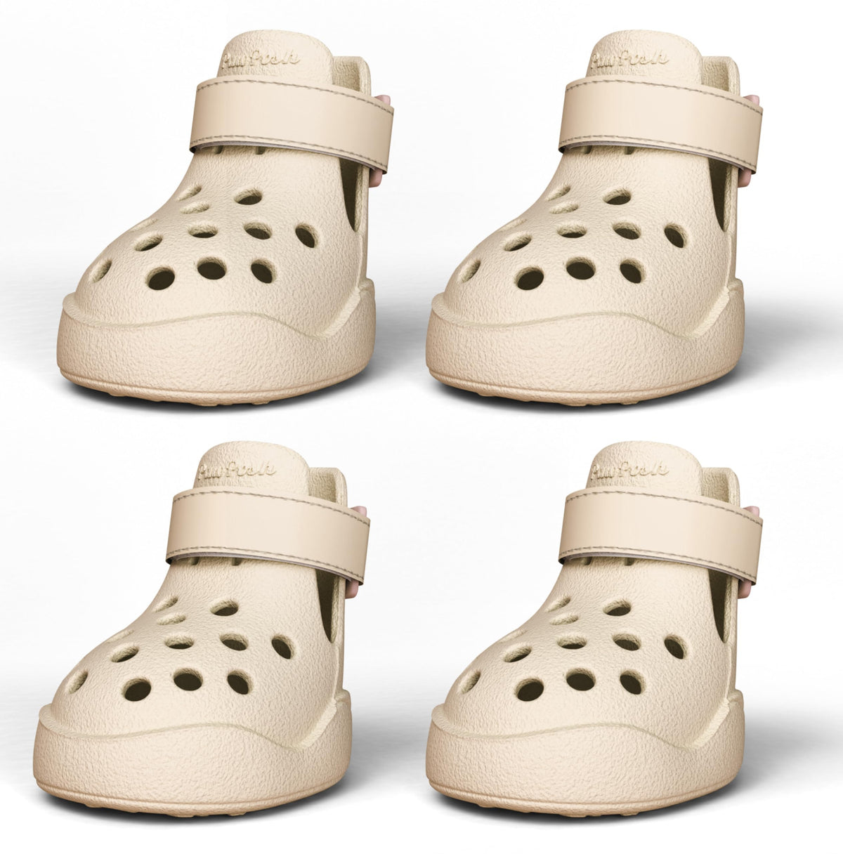 Chaussures PawPosh antidérapantes et imperméables protègent les pattes sur sols mouillés.