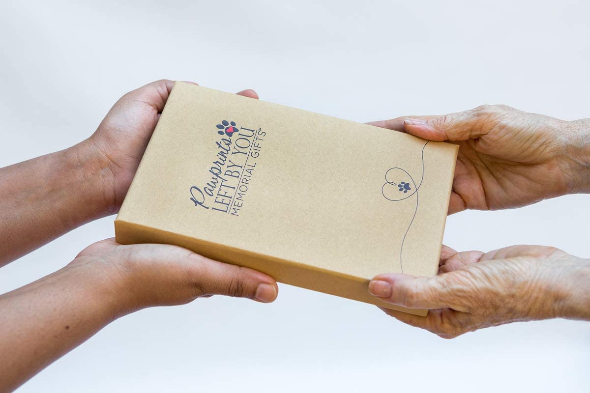 Cadeau mémoire Pawprints pour animaux, geste sincère