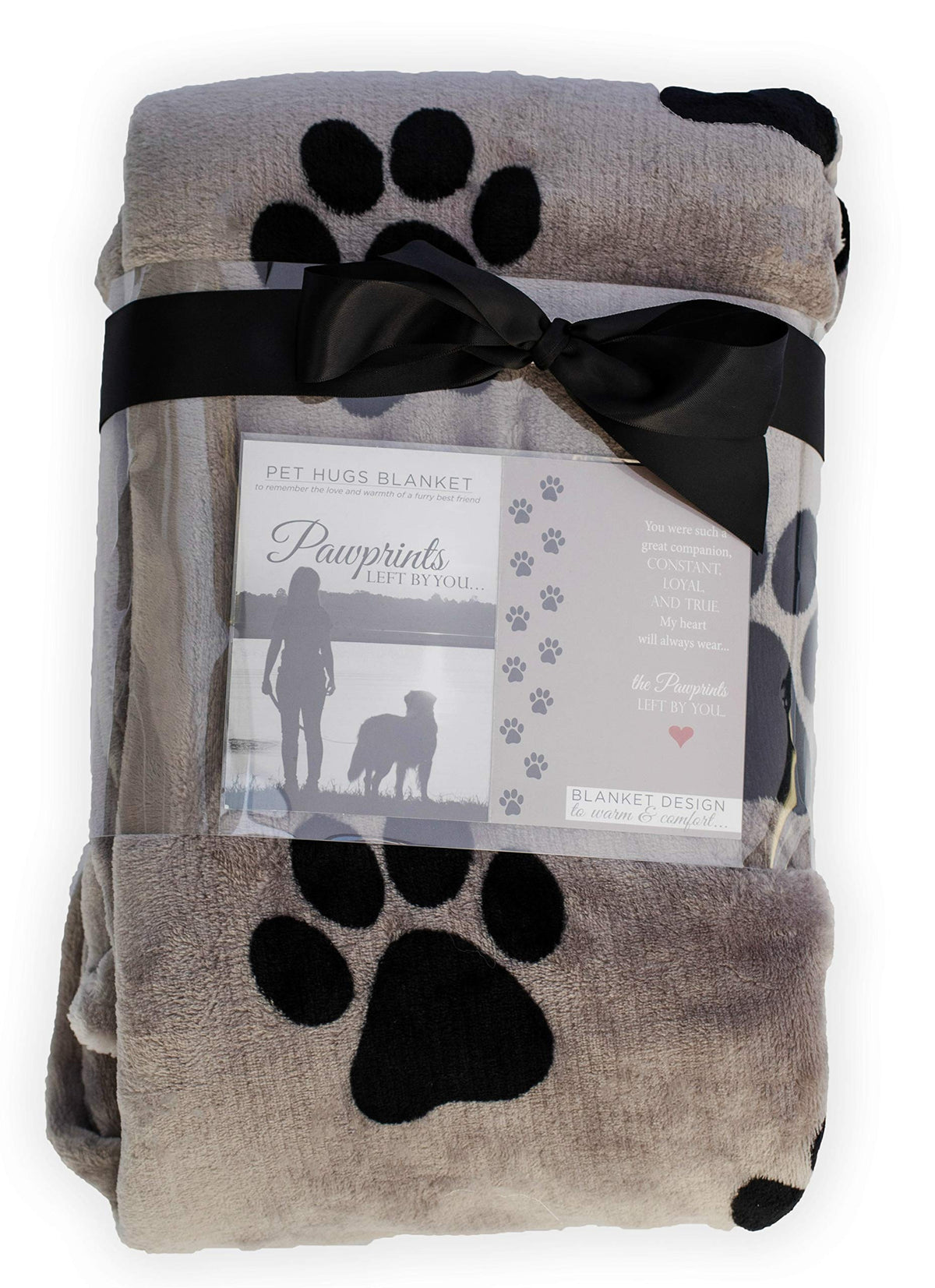 Pawprints Left by You – Couverture mémorielle avec cœur, douceur enveloppante.