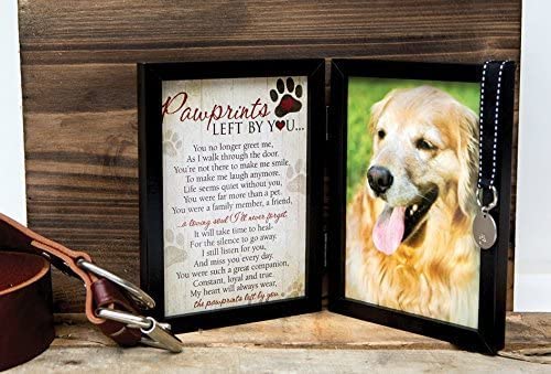 Poème Pawprints Left by You inclus, réconfort pour le deuil canin