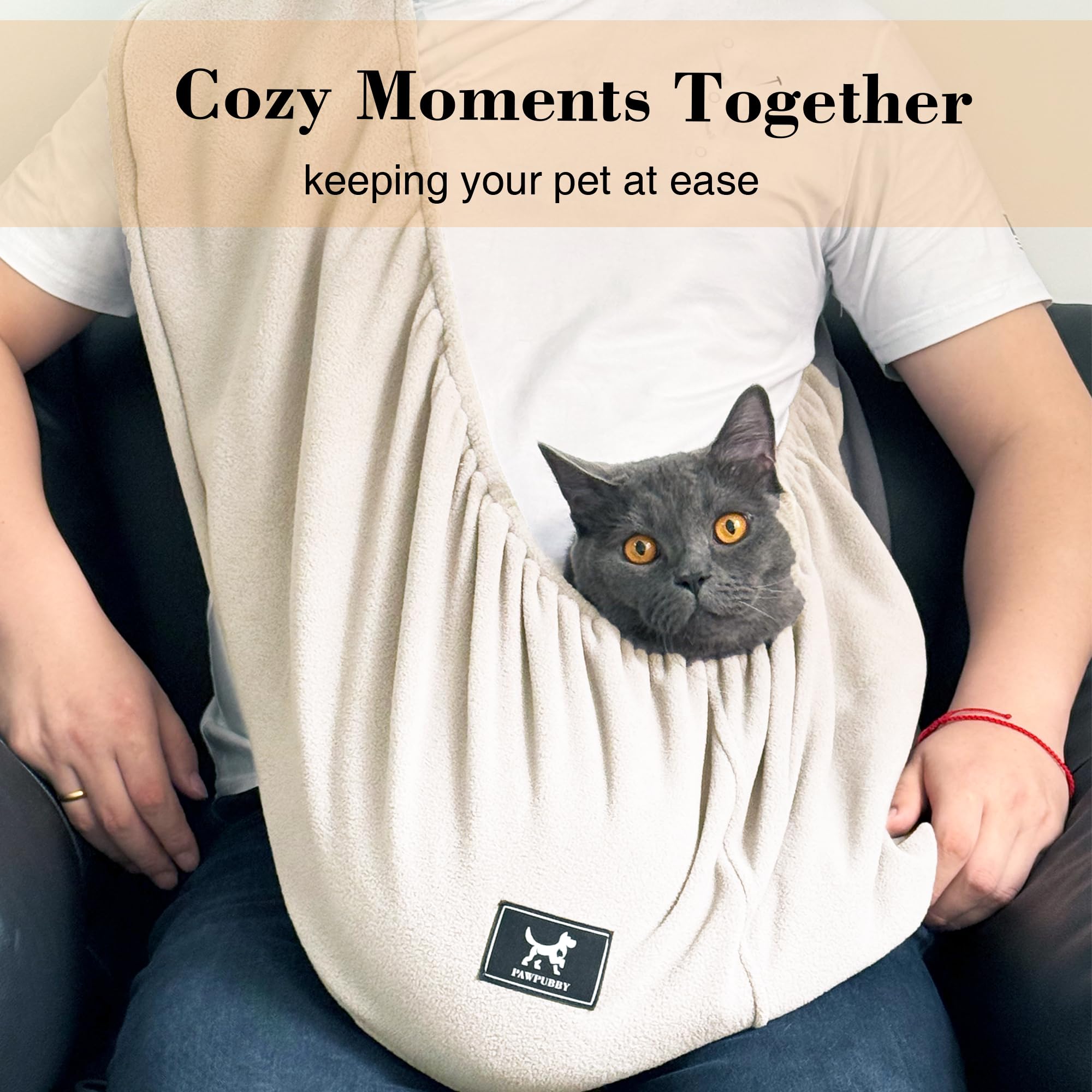 PAWPUBBY design élastique sans boucles pour une mise en place rapide.