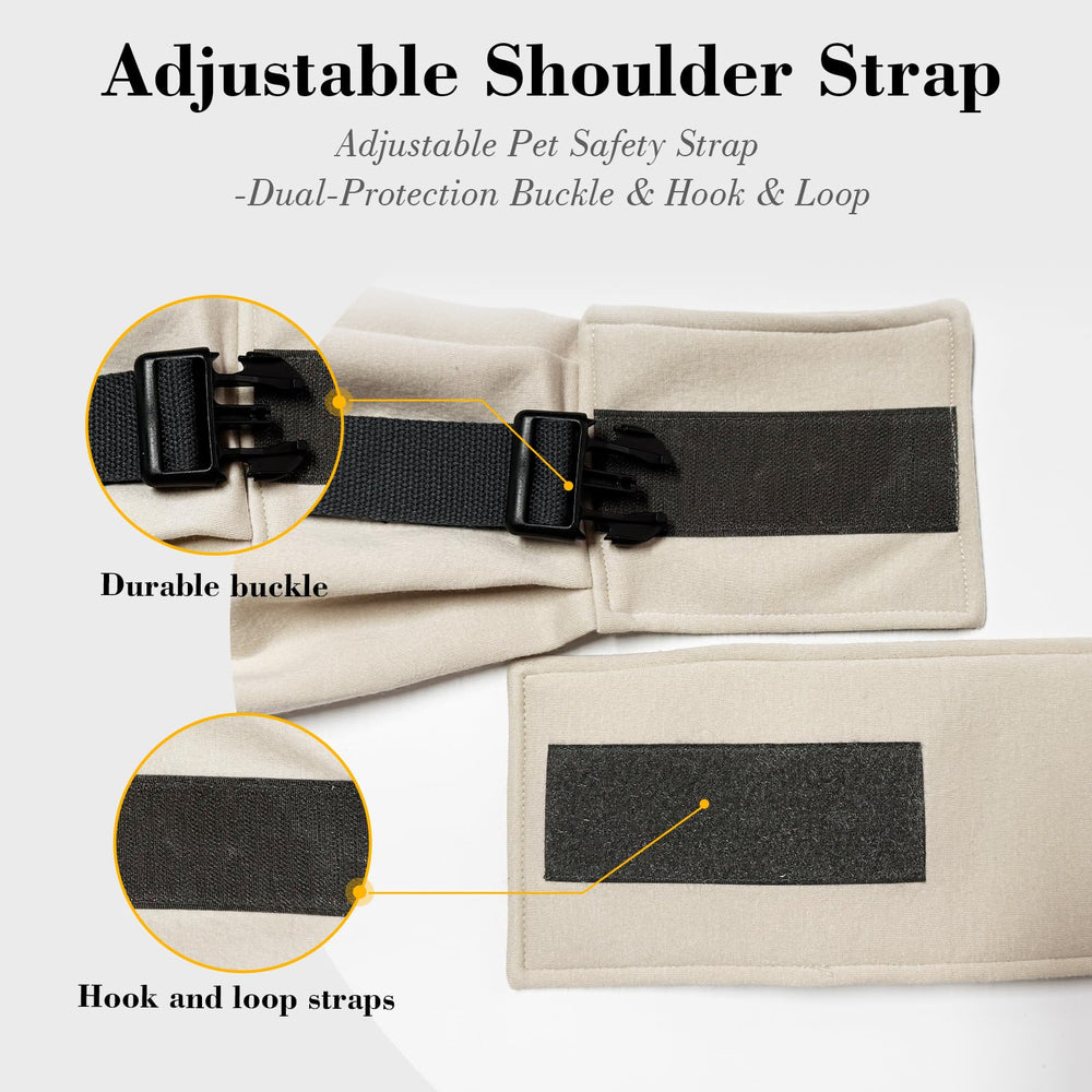 PAWPUBBY sling chien petit: boucle anti-escapade pour éviter les chutes.