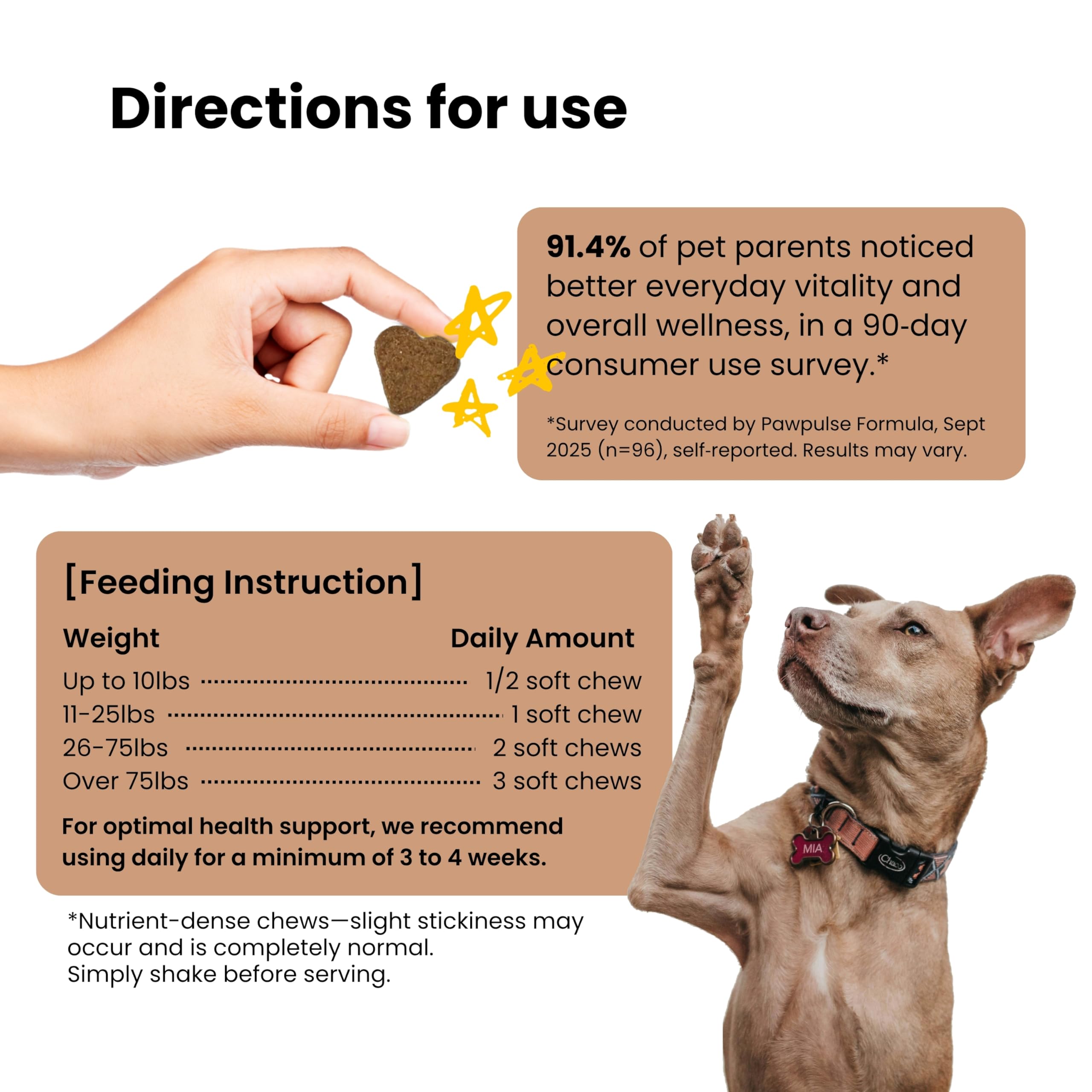 PAWPULSE FORMULA croissance cellulaire pour chien, potentiel renouvellement cellulaire