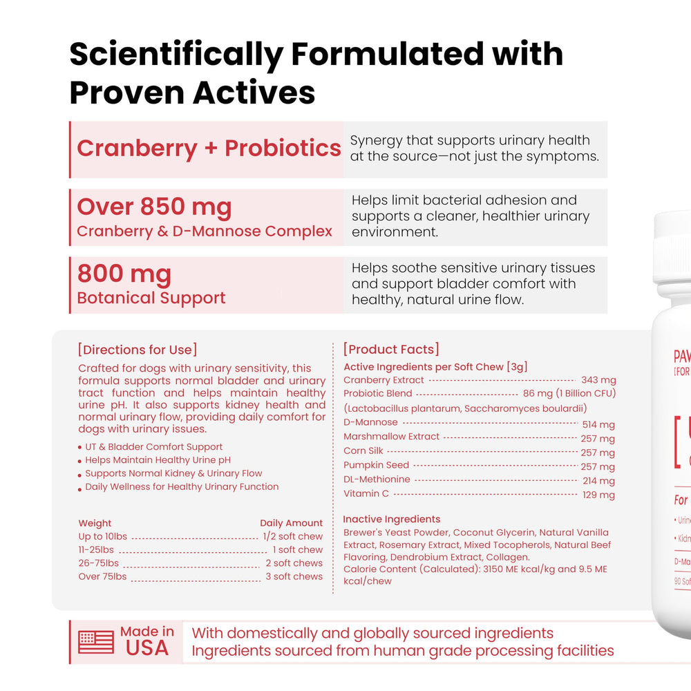 PAWPULSE FORMULA: facilité d'utilisation, 90 friandises faciles à donner.