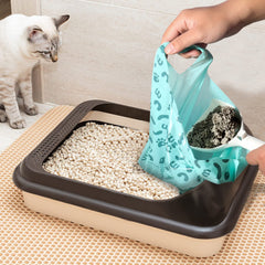 PAWSHOLIC sacs à base d'amidon de maïs, parfum lavande, usage propre.