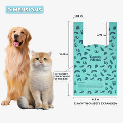 PAWSHOLIC sacs à déchets avec poignée robuste, résistent aux gros déchets.