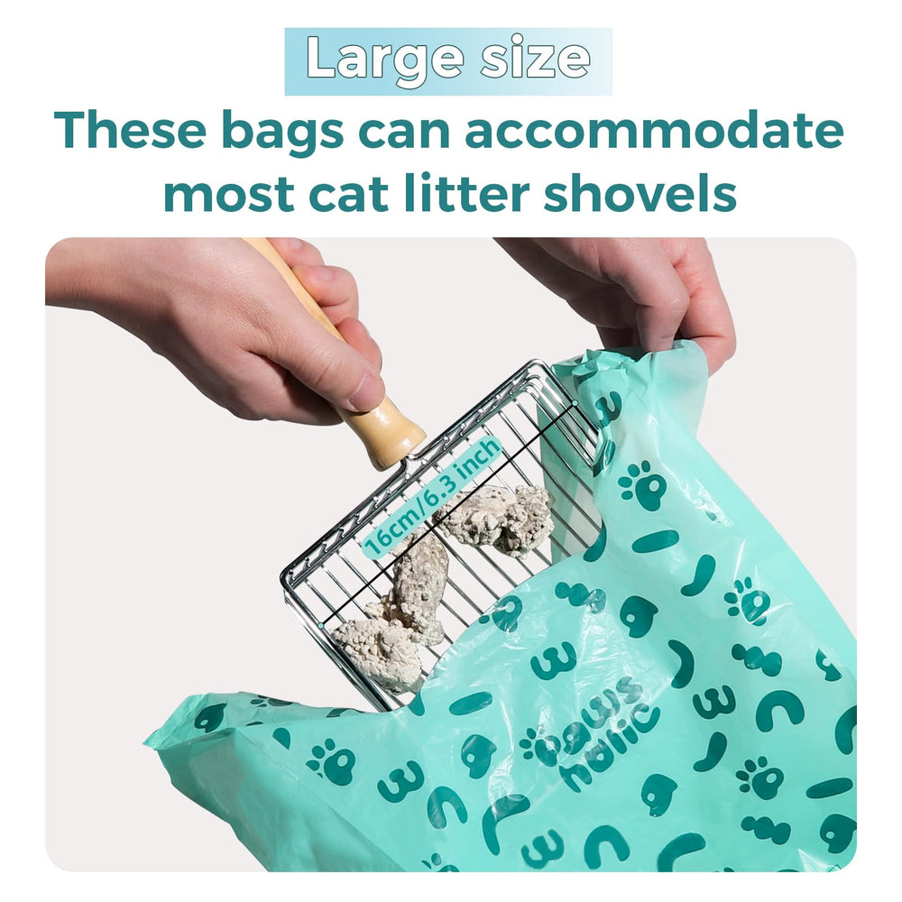 PAWSHOLIC sacs robustes avec poignée renforcée, contiennent les déchets lourds sans fuite.