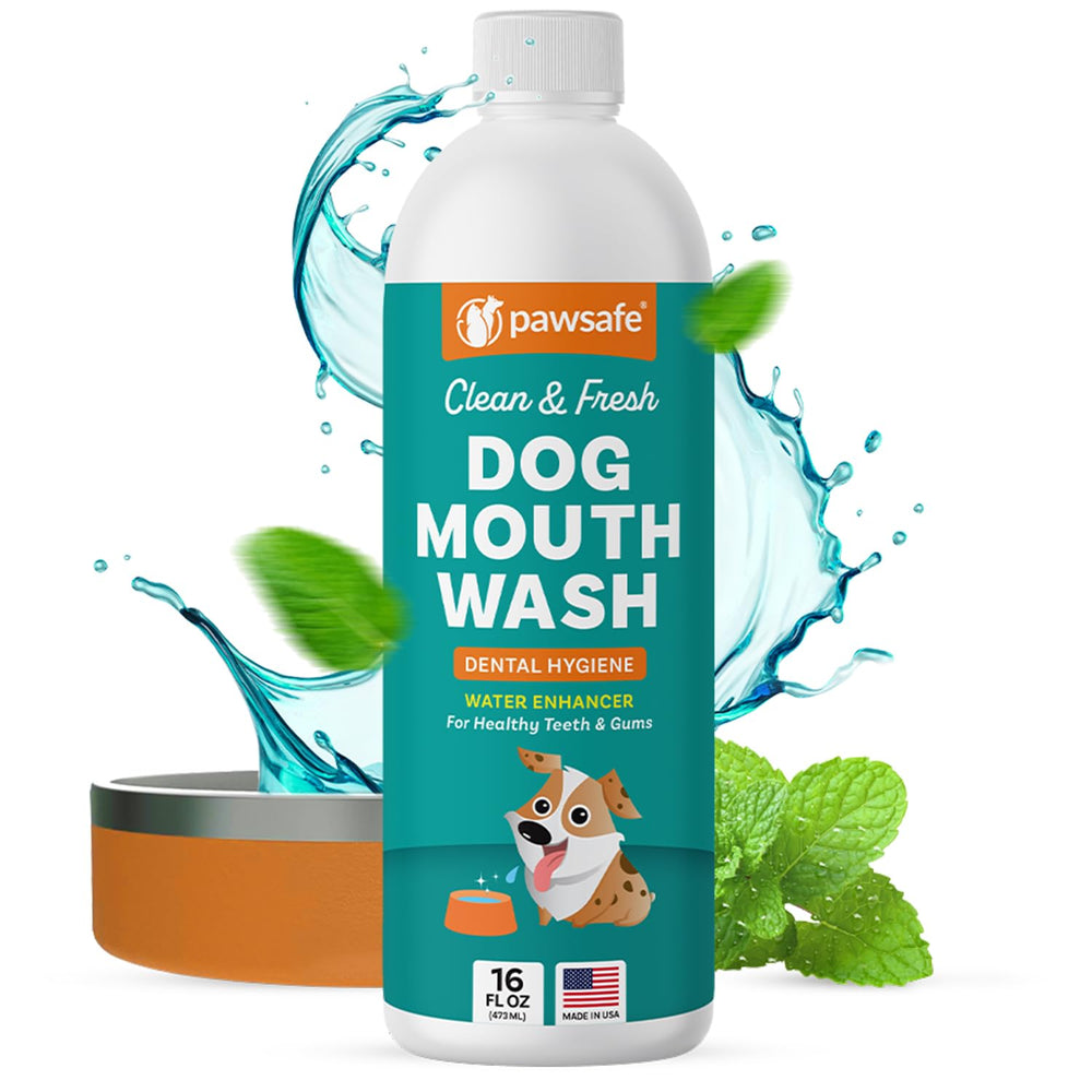 PawSafe bain de bouche pour chiens – flacon pratique pour haleine plus fraîche