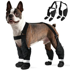 PAWsay bottes imperméables pour chien avec suspension, maintien assuré.