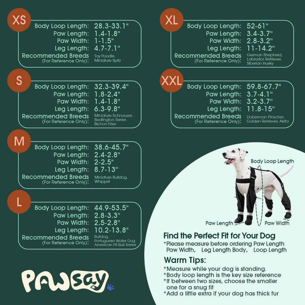 PAWsay bottes avec suspendeurs réfléchissants améliorant la visibilité nocturne.