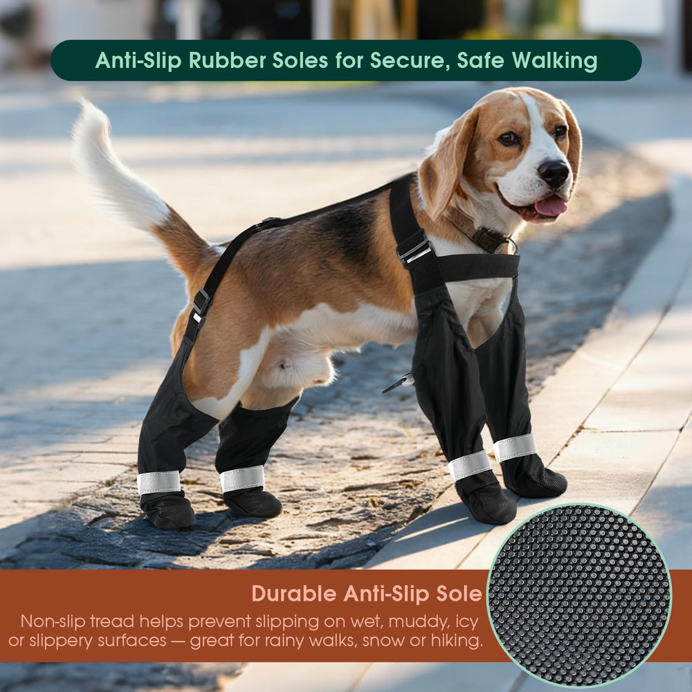 PAWsay fermetures ajustables pour enfiler et ajuster facilement les bottes.