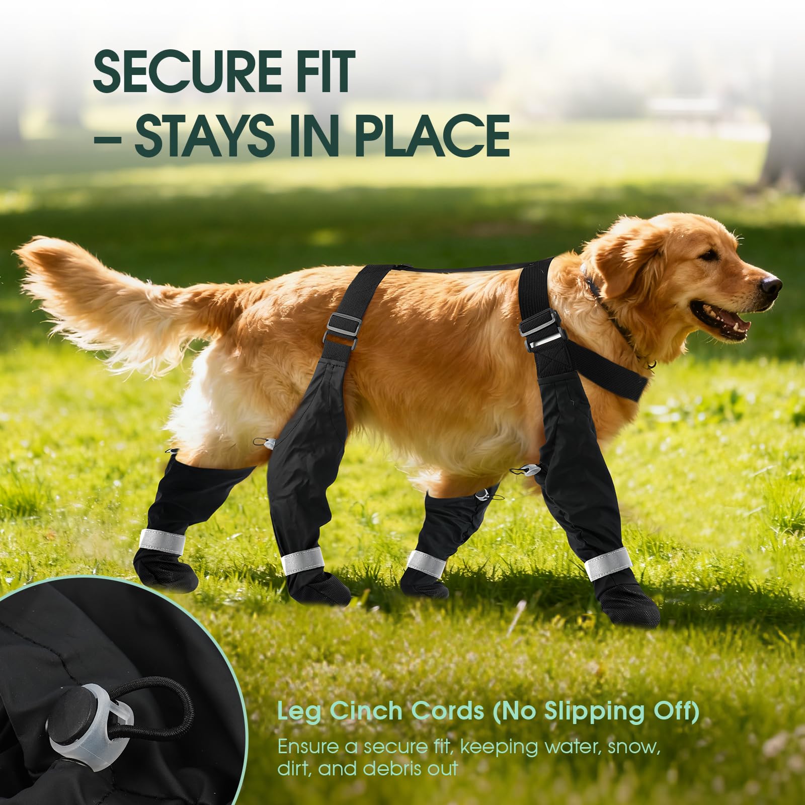 PAWsay protections de pattes toutes saisons, adaptées à pluie et neige.
