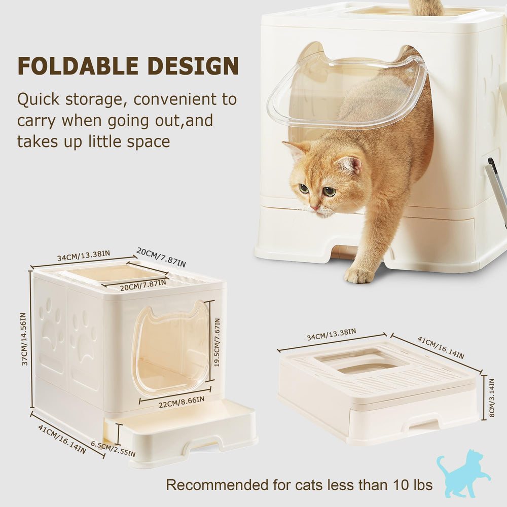 Pawsayes litière chat porte entrée réglable pour choix d’accès.