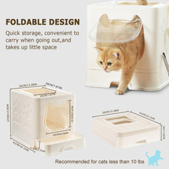 Pawsayes litière chat porte entrée réglable pour choix d’accès.