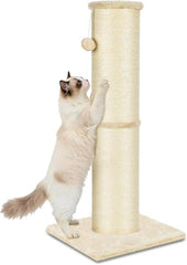 PAWSCRAT poteau-grattoir 32 pouces en sisal naturel beige pour griffage efficace