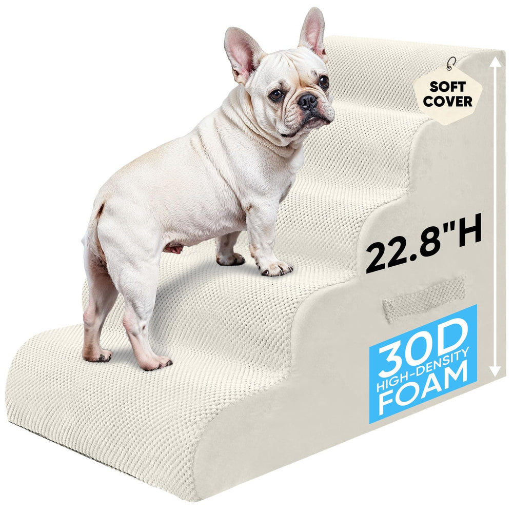 PAWSCART Escalier Chien 5 Marches, hauteur 58 cm, accès facile au lit