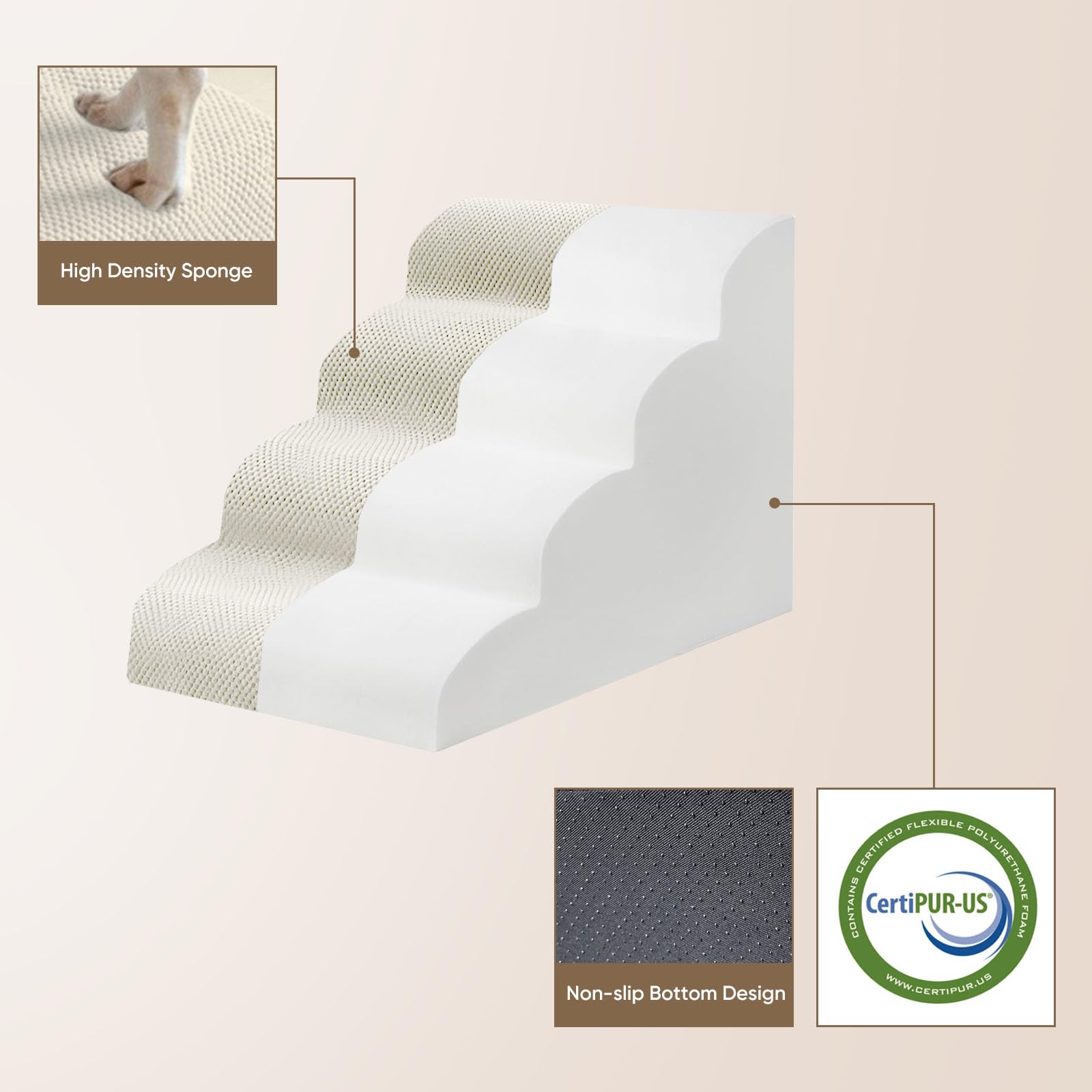 PAWSCART Escalier Chien sur lit, usage pratique et sûr