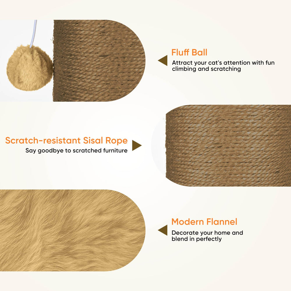 PAWSCRAT Design beige flannelette s'intègre élégamment