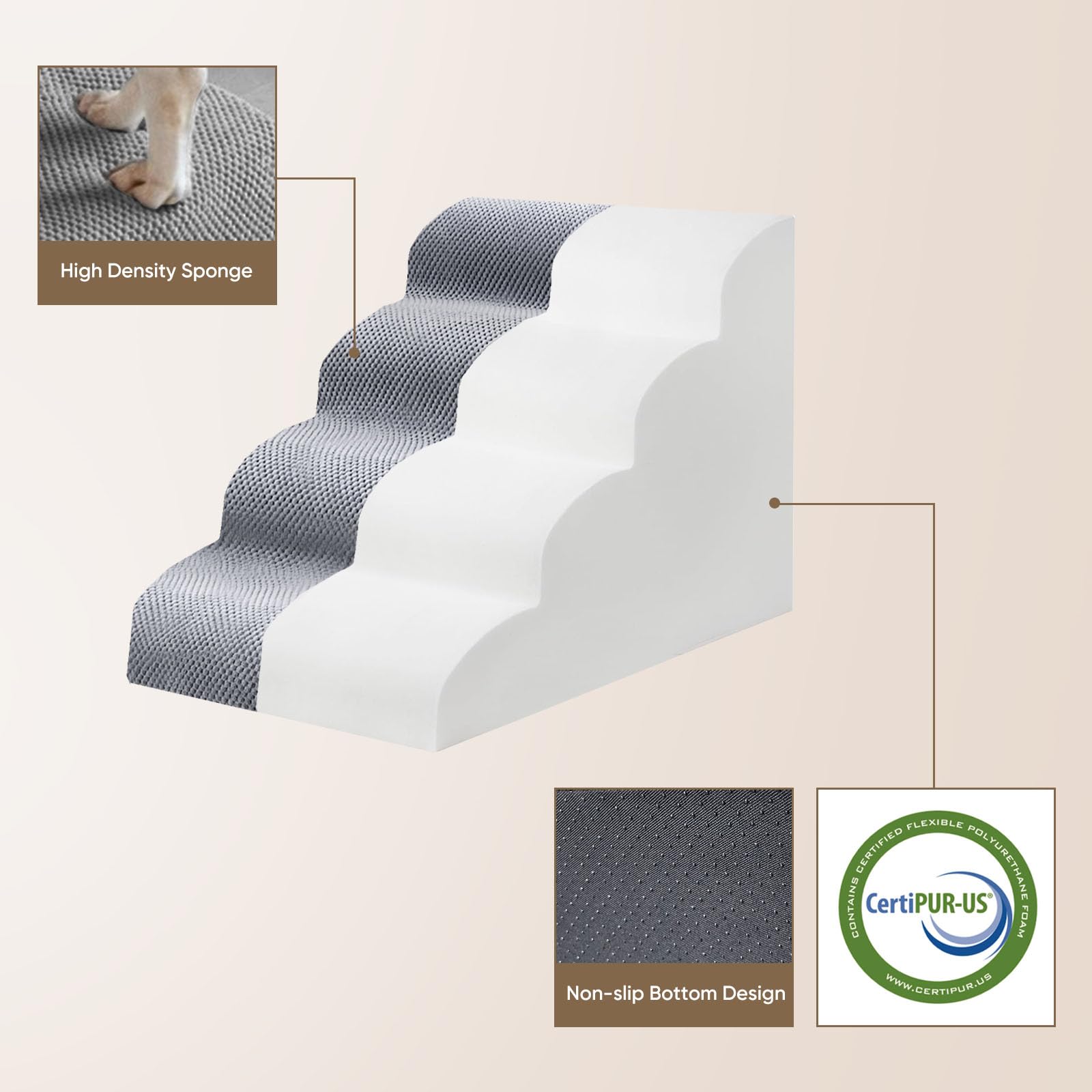 Design moderne PAWSCRAT gris clair s integre a l interieur