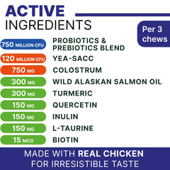 PAWSENTIAL Allergy Relief Chews – peau et poil plus sains grâce aux probiotiques